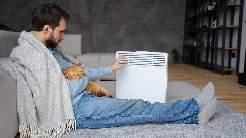 mini Ac with man image