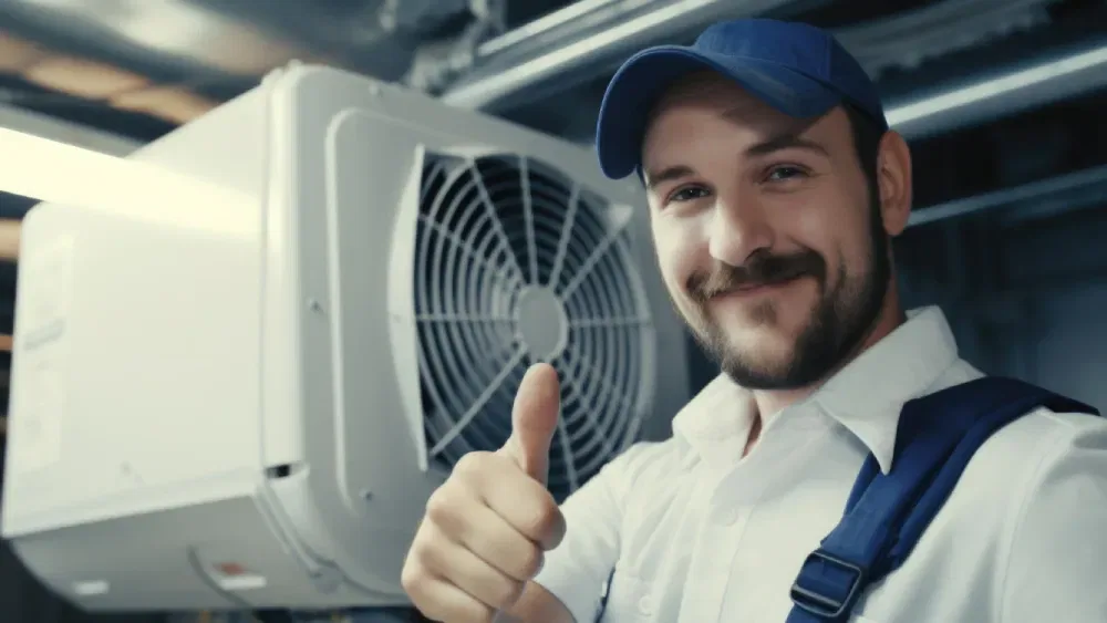 Service done man image