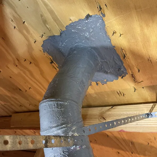 Ventilation pipe installation